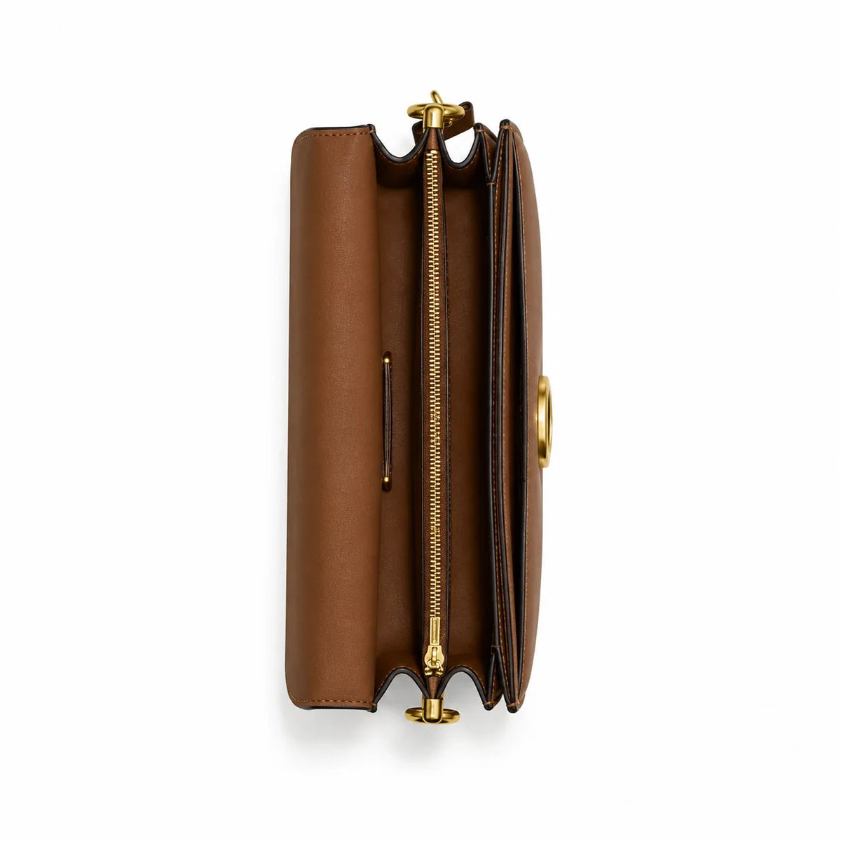Tabby Shoulder Bag 26 - Brass/Tan Brown